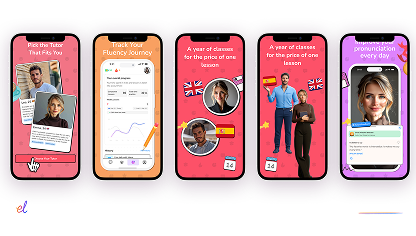 Fluenza app store listing screenshots