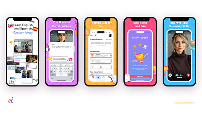 Fluenza app store listing screenshots